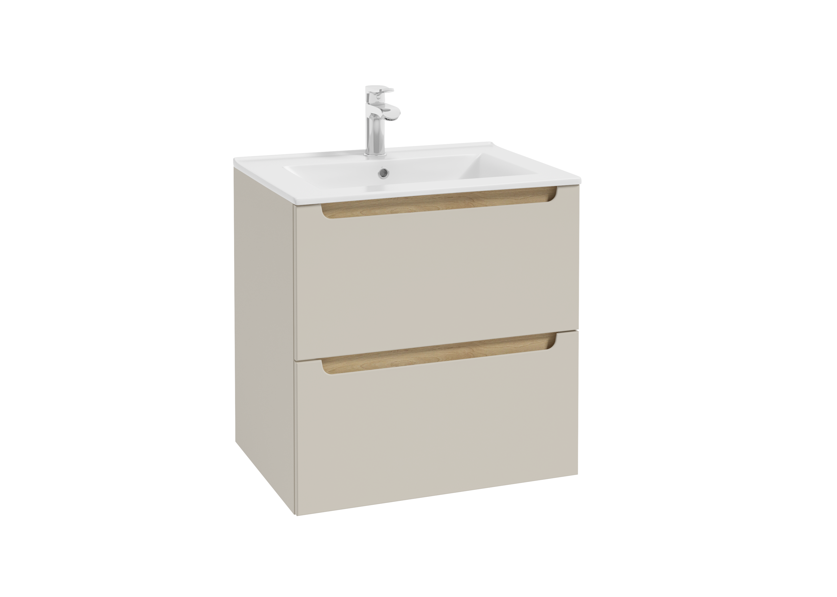 Szafka pod umywalkę wisząca 60x45.1x60 cm Stilla kaszmirowa mat Defra - 12
