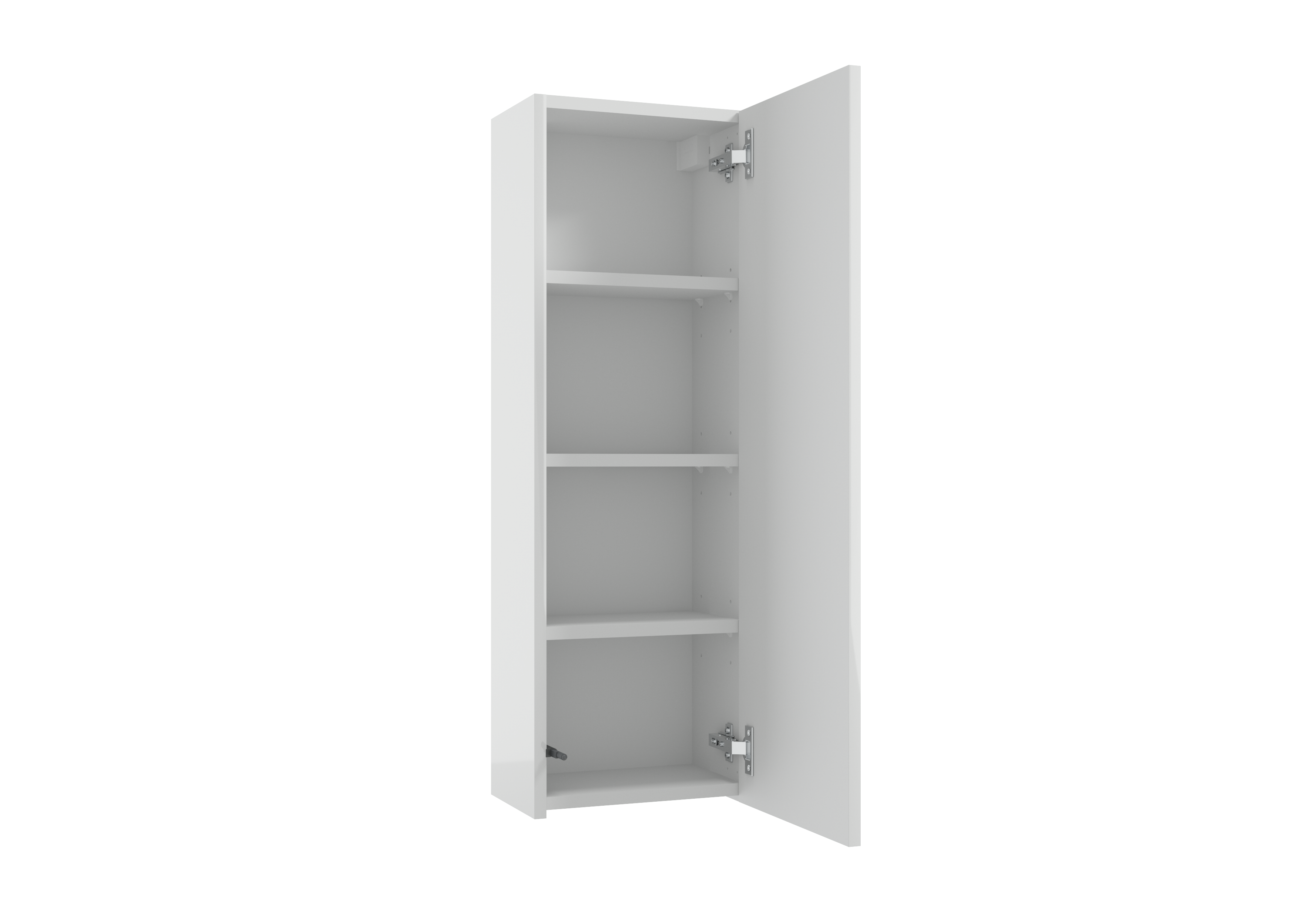 Szafka łazienkowa wisząca 30x20x90 cm Duo biała połysk Defra - 5