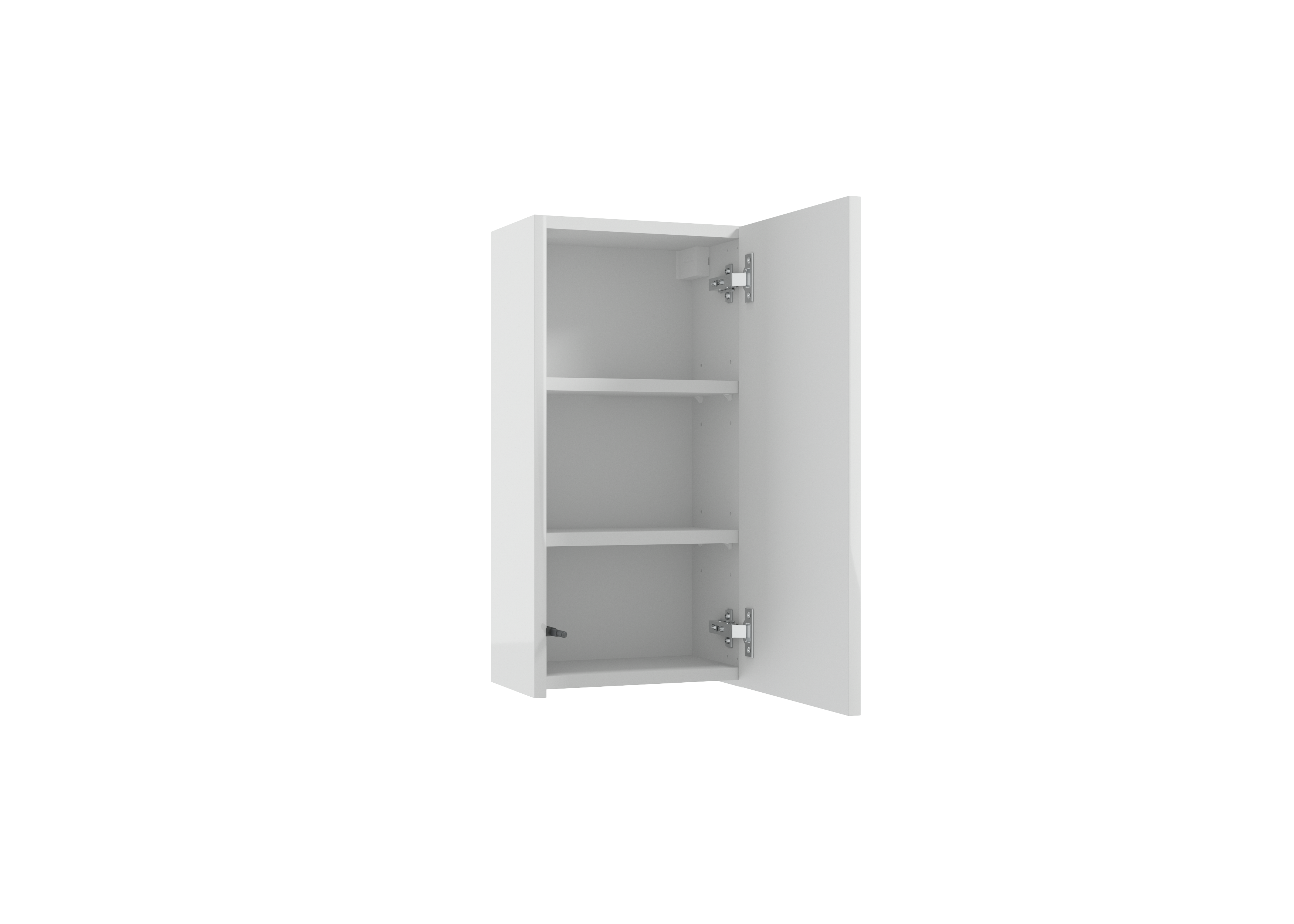 Szafka łazienkowa wisząca 30x20x60 cm Duo biała połysk Defra - 6