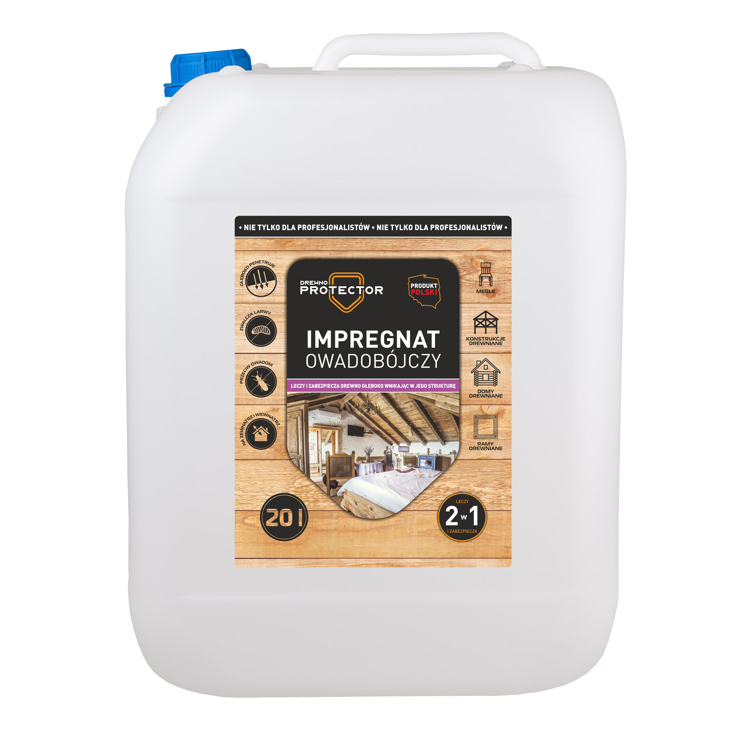 Impregnat owadobójczy akrylowy 20 l Protector