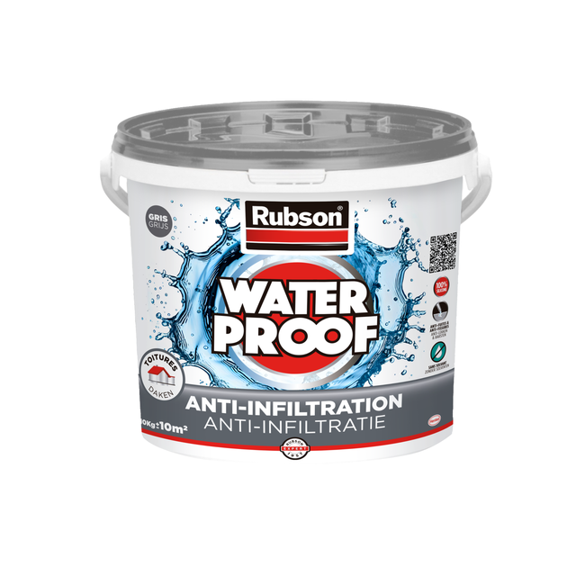 Revêtement d'étanchéité toitures gris 10 kg Sp 360 - RUBSON