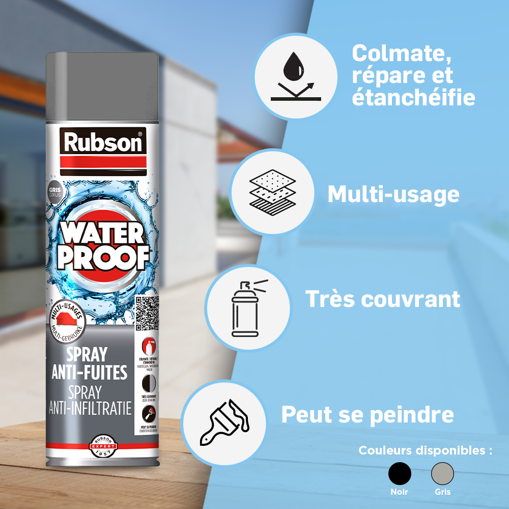 Revêtement d'étanchéité Waterprof spray RUBSON 300 ML - 2