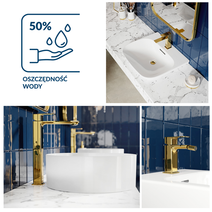 50% niższe zużycie wody