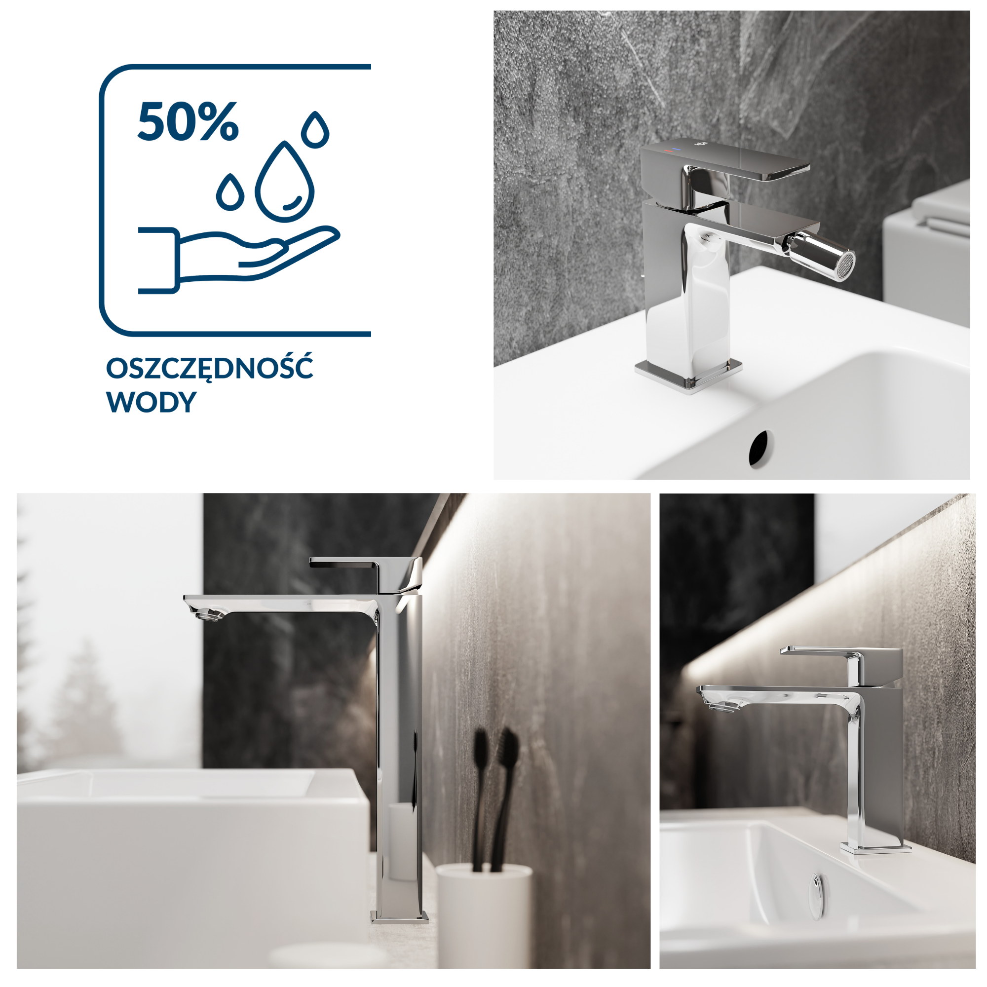 50% niższe zużycie wody - 0