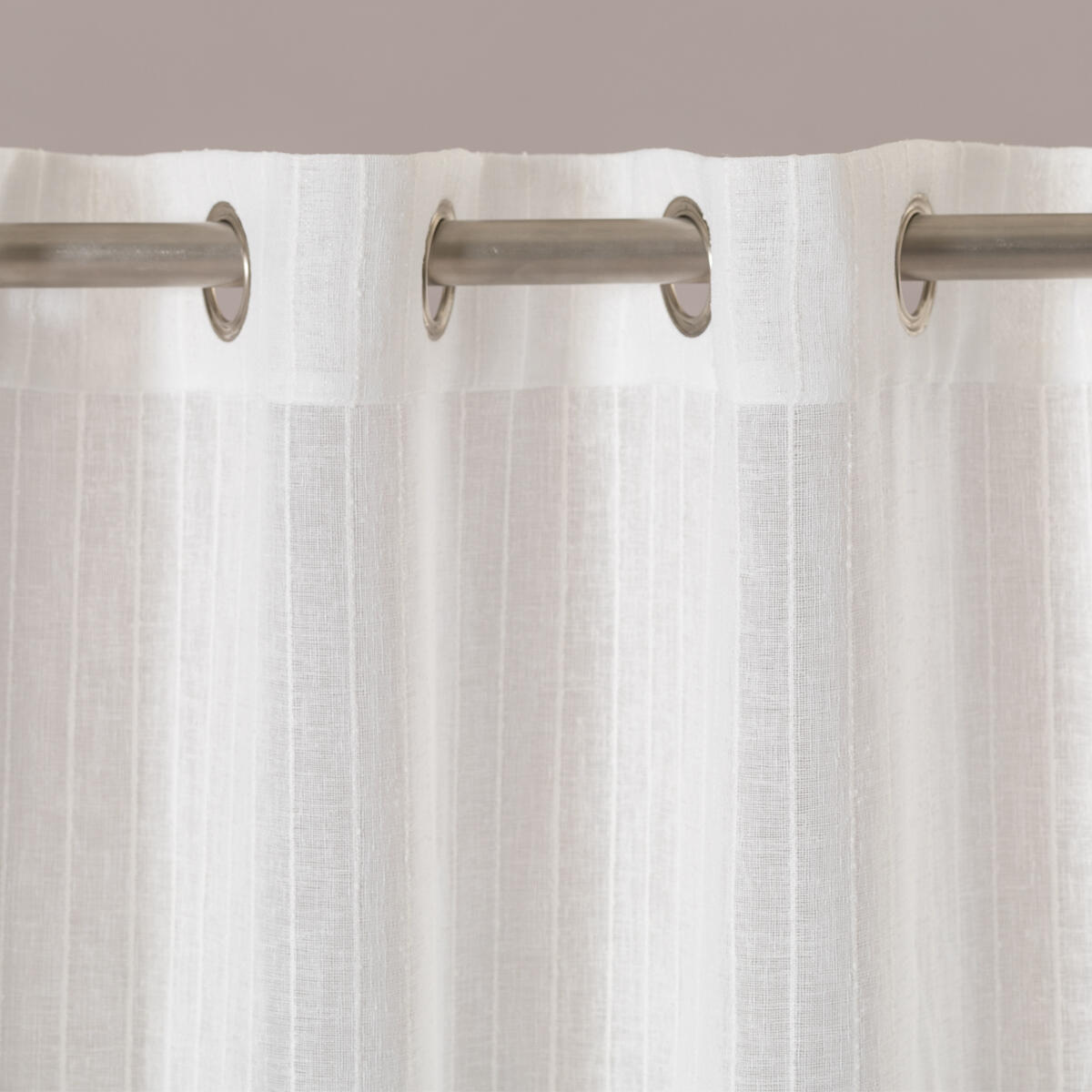 Tenda Denny bianco, occhielli 140x280 cm - 5
