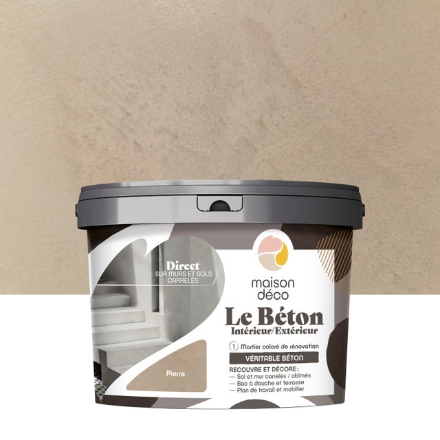 Enduit décoratif Le béton MAISON DECO, pierre, 5kg