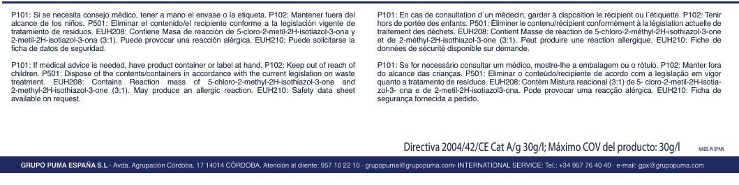 Tratamiento antisalitre 5kg incoloro, transparente