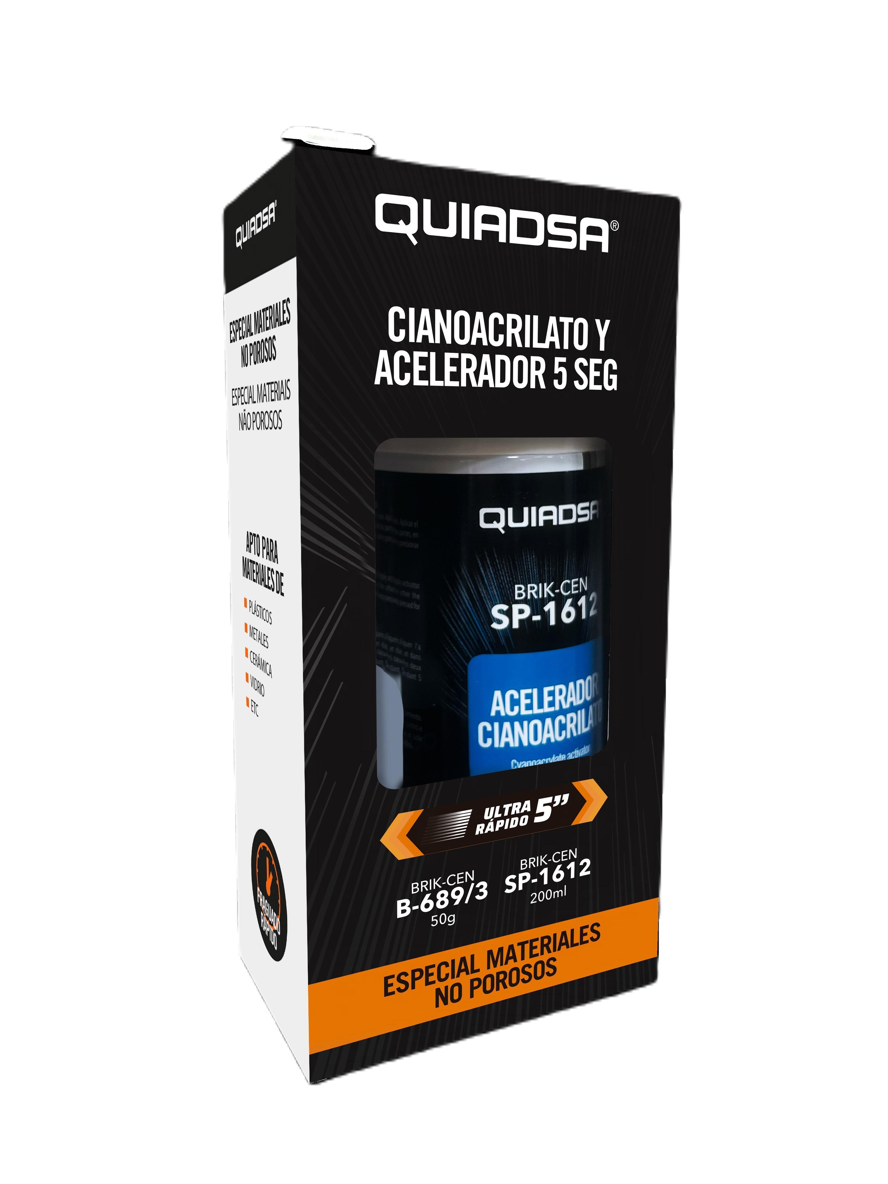 ADHESIVO CIANOCRILATO SUPERFICIES NO POROSAS 50G - 2