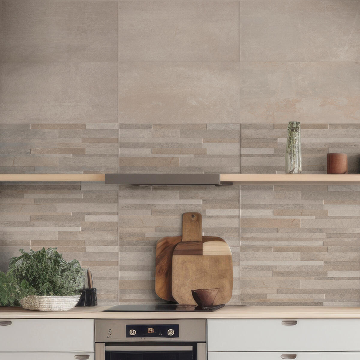 Piastrella da rivestimento interno 25 x 40 cm Sp. 6 mm Walk in maiolica smaltato beige opaco traffico medio forte (pei 3/5) 2 mq - 4