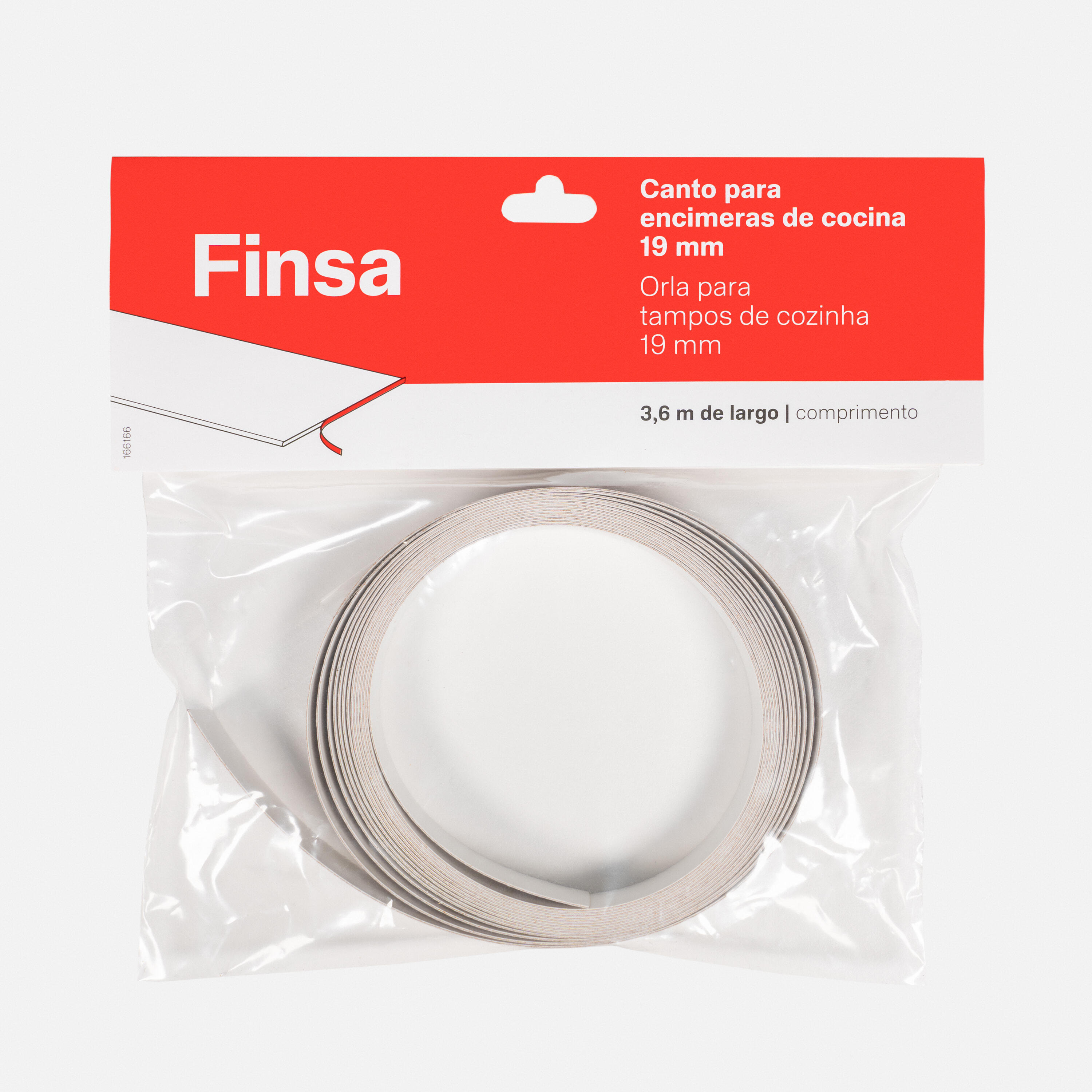 Rollo canto de encimera laminada compacta para cocina Hudson marfil 1.9x360 cm - 3