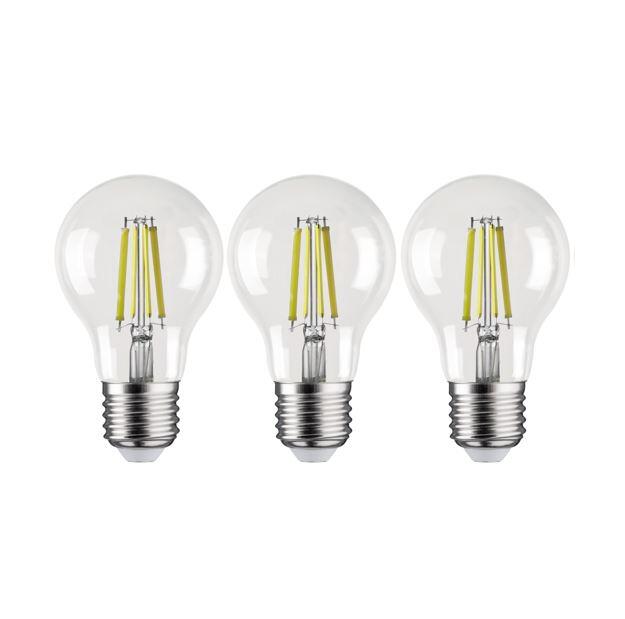 3 ampoules led E27, 806lm, classe énergétique A, blanc chaud, LEXMAN - 5