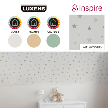 Carta da parati Inspire Stelle multicolore, 53 cm x 10.05 m
