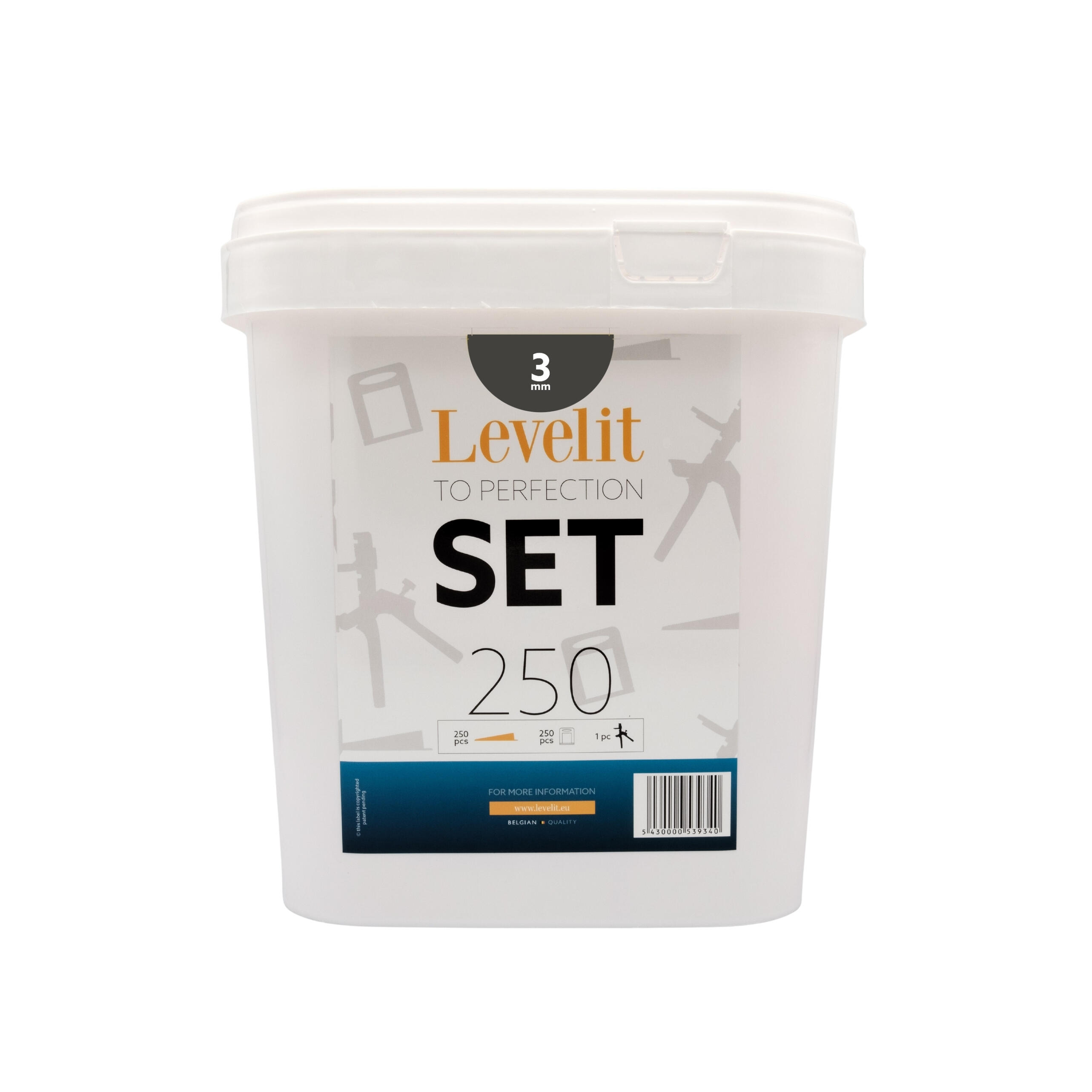 Croisillons autonivelants et cales pour carrelage Ep.3 mm - LEVELIT (seau de 250) - 11