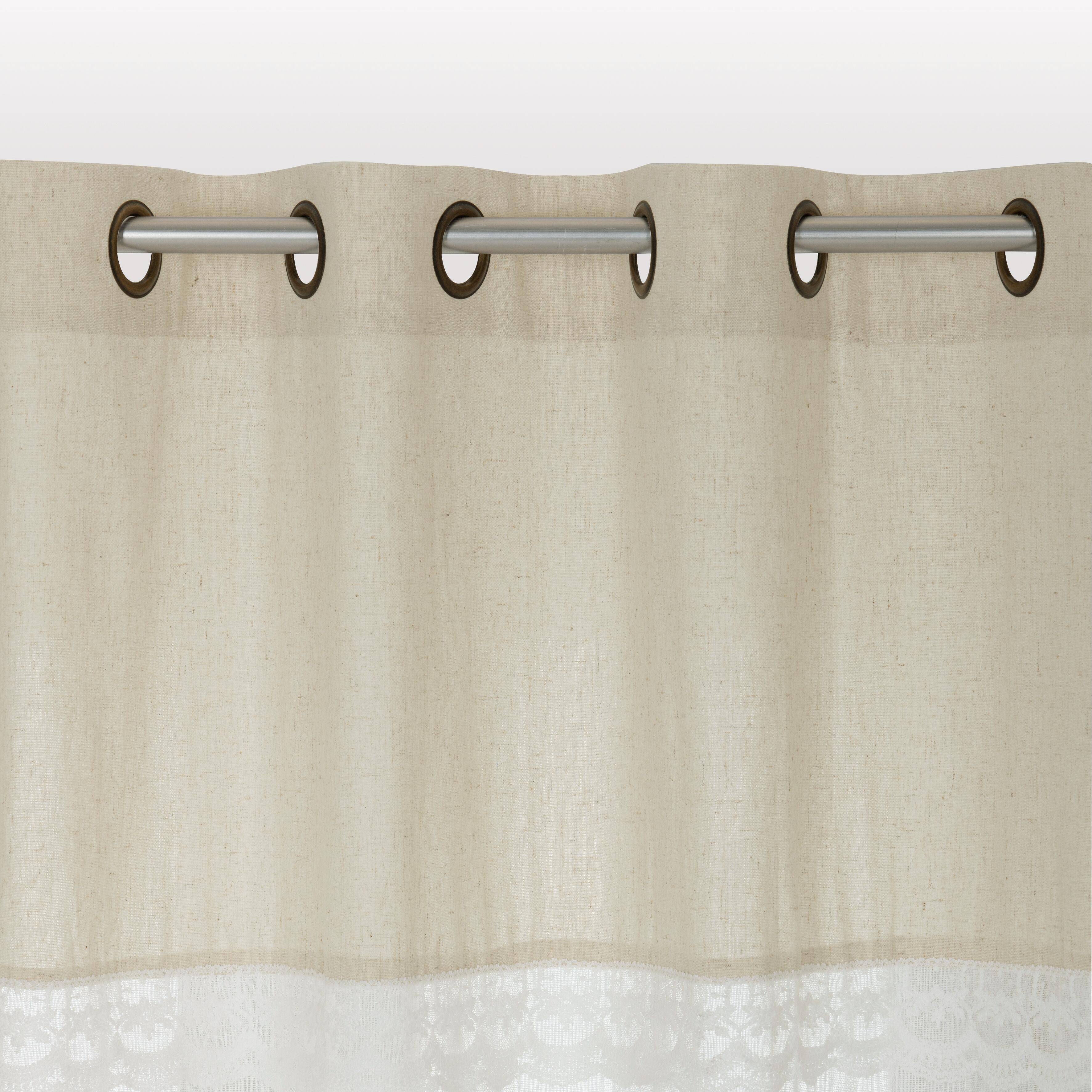 Tenda Alice ecrù, occhiello 140x290 cm - 9