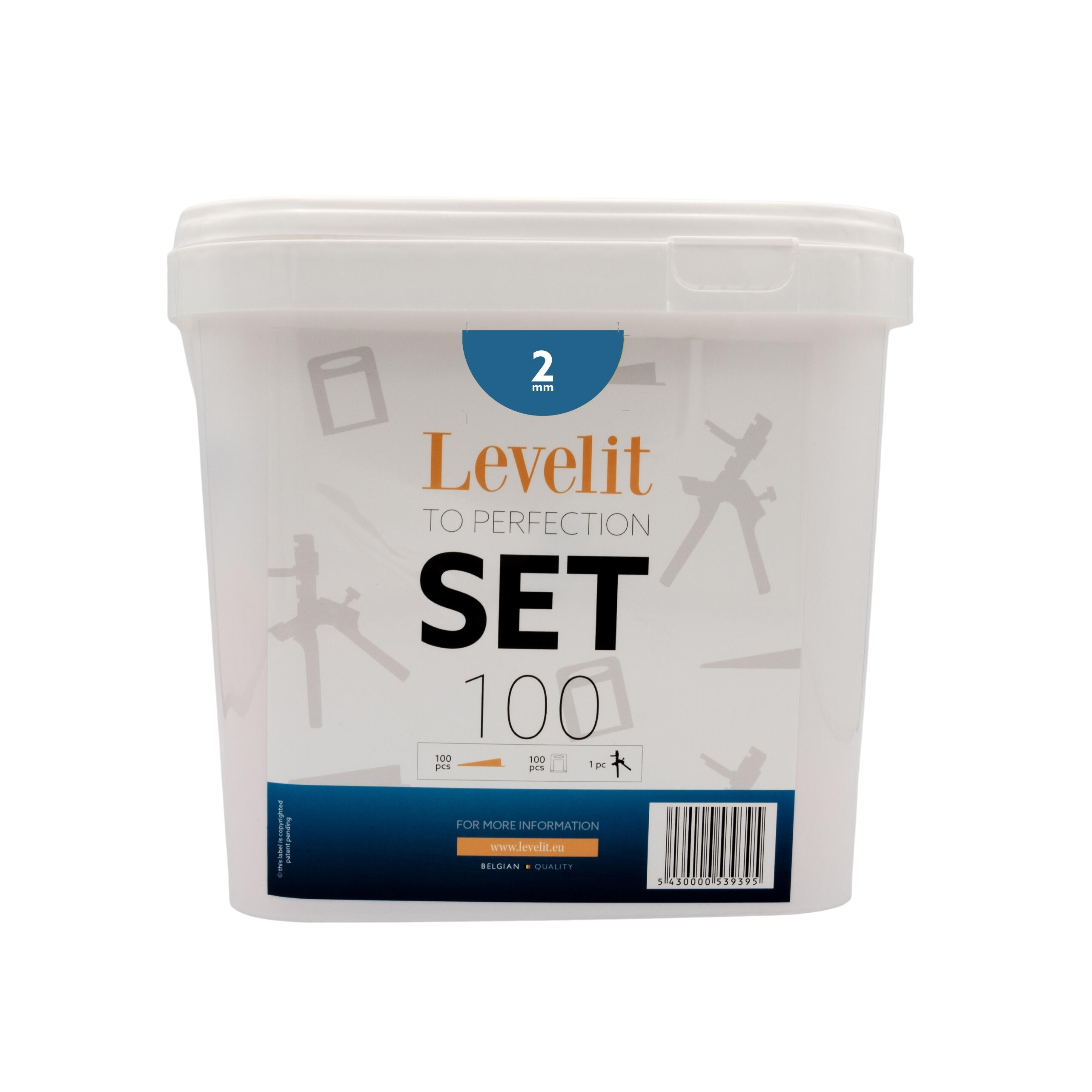 Croisillons autonivelants et cales pour carrelage Ep.2 mm - LEVELIT (seau de 100) - 11