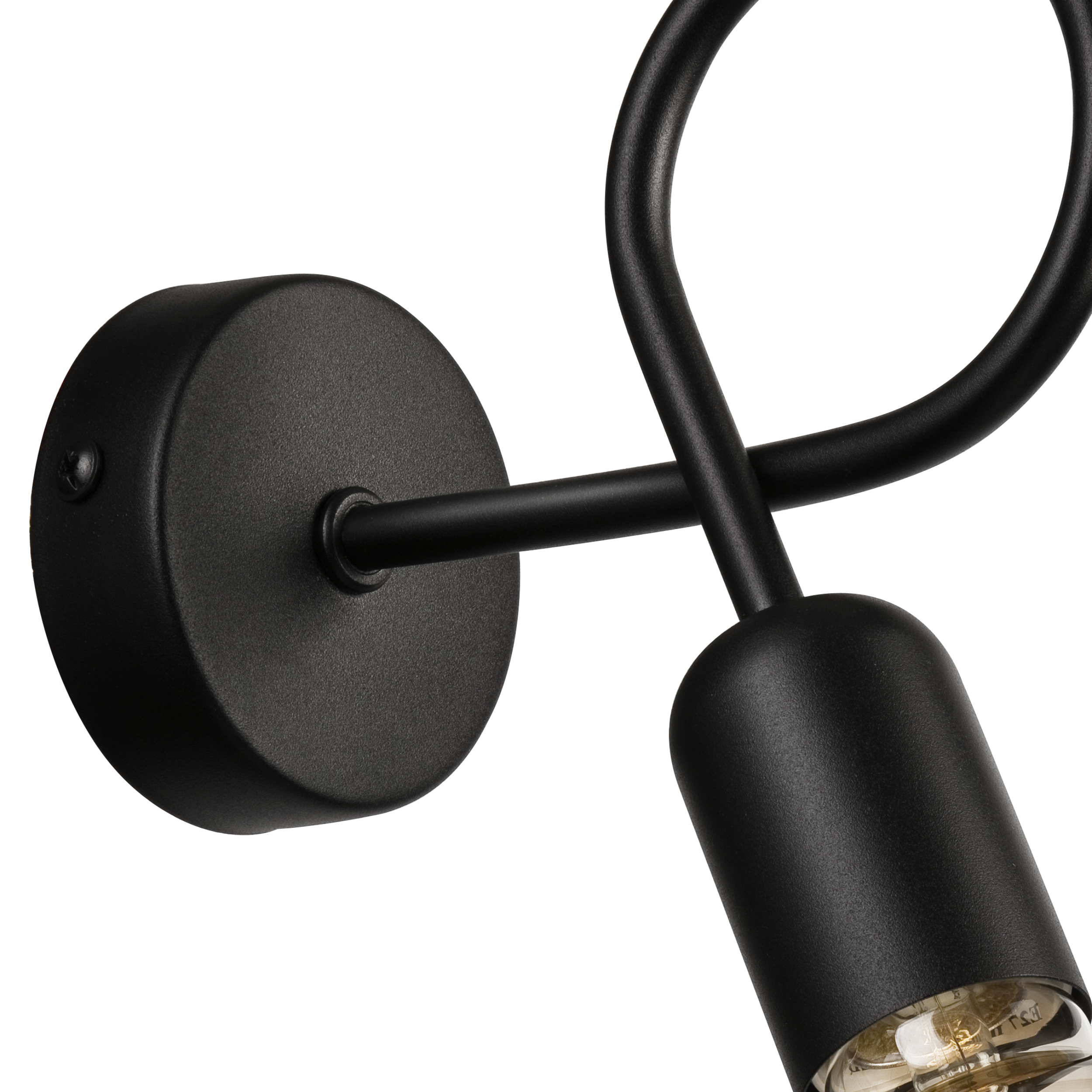 Kinkiet Lizzy czarny E27 Lamkur - 6