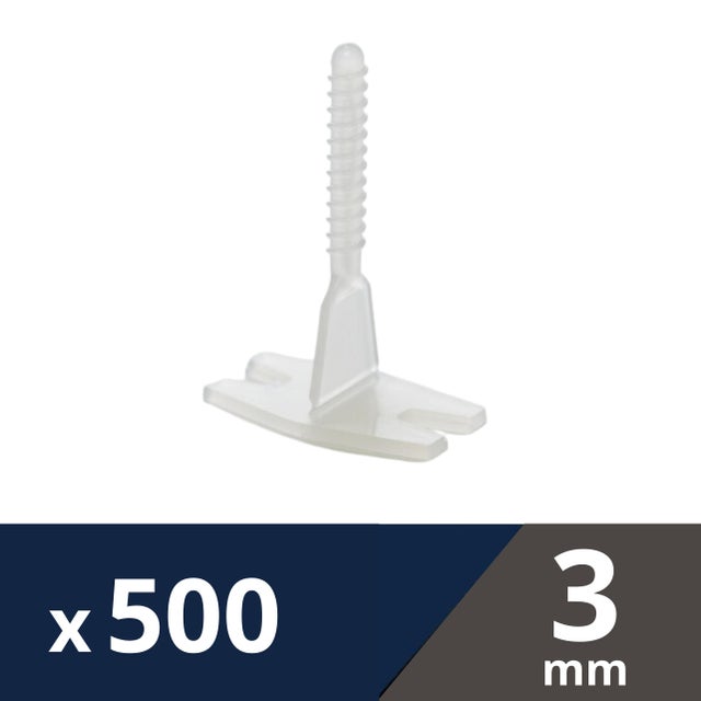 250 croisillons à vis HELIX CLIPS 3mm - LEVELIT