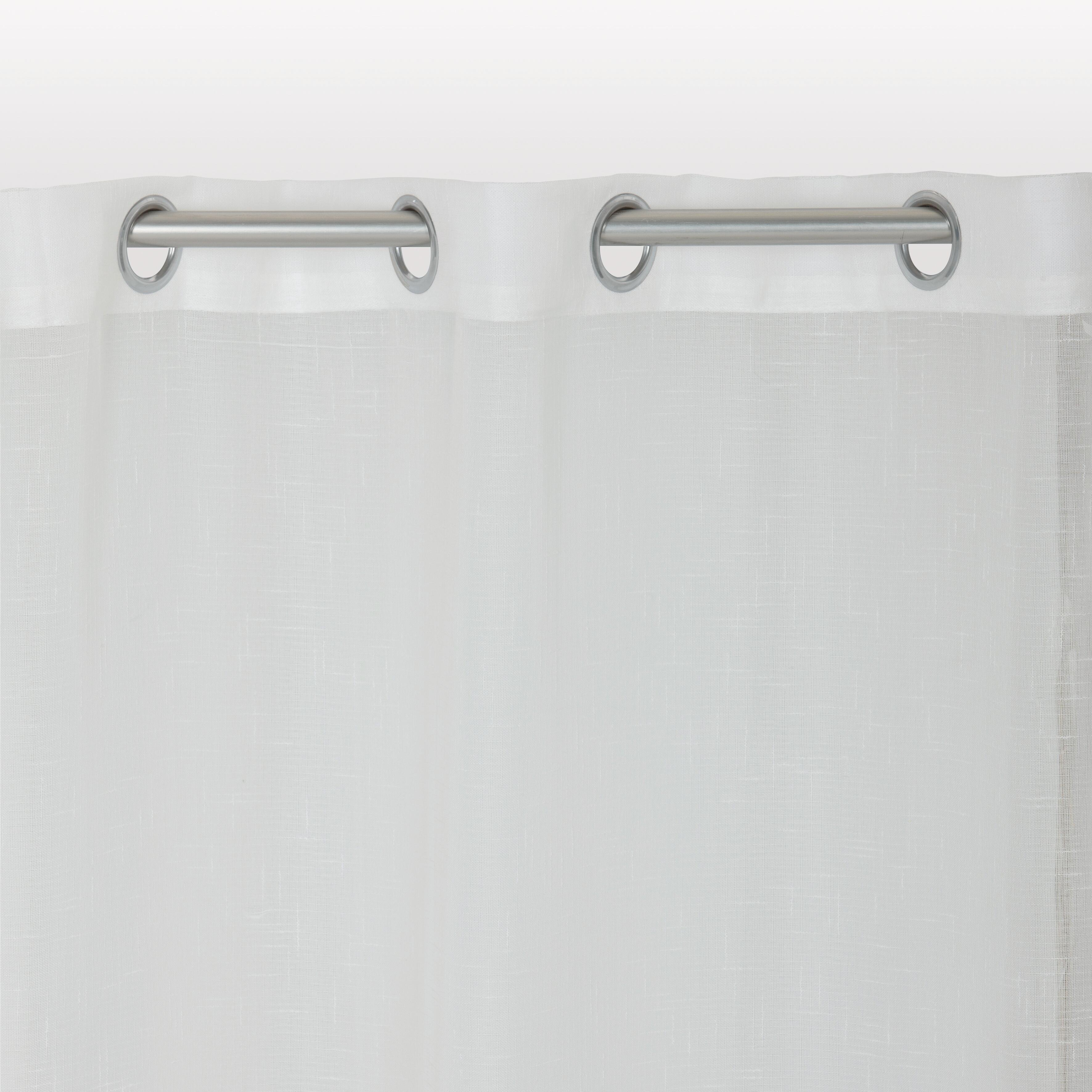 Tenda Caterina bianco, occhiello 140x290 cm - 4