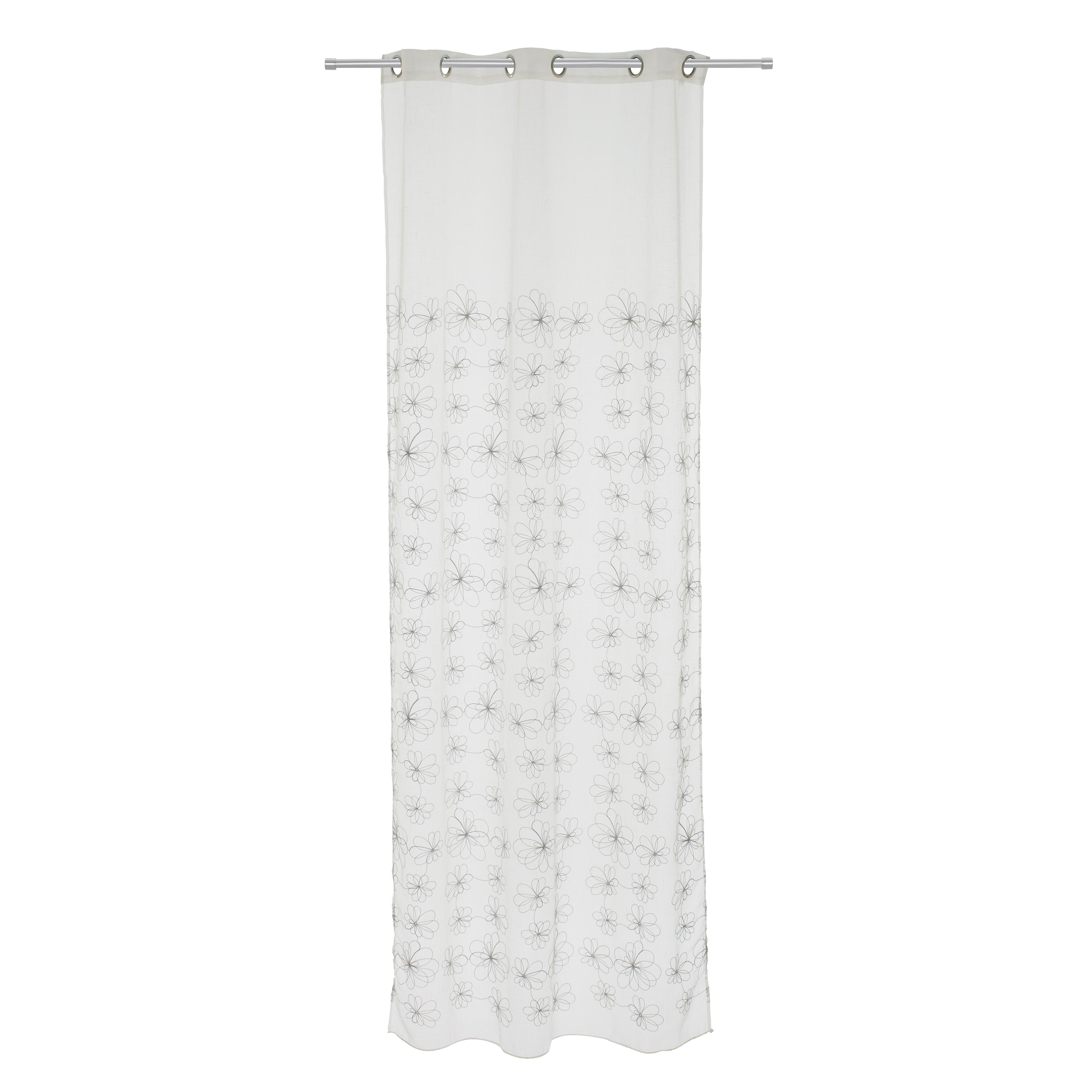 Tenda Caterina bianco, occhiello 140x290 cm - 2