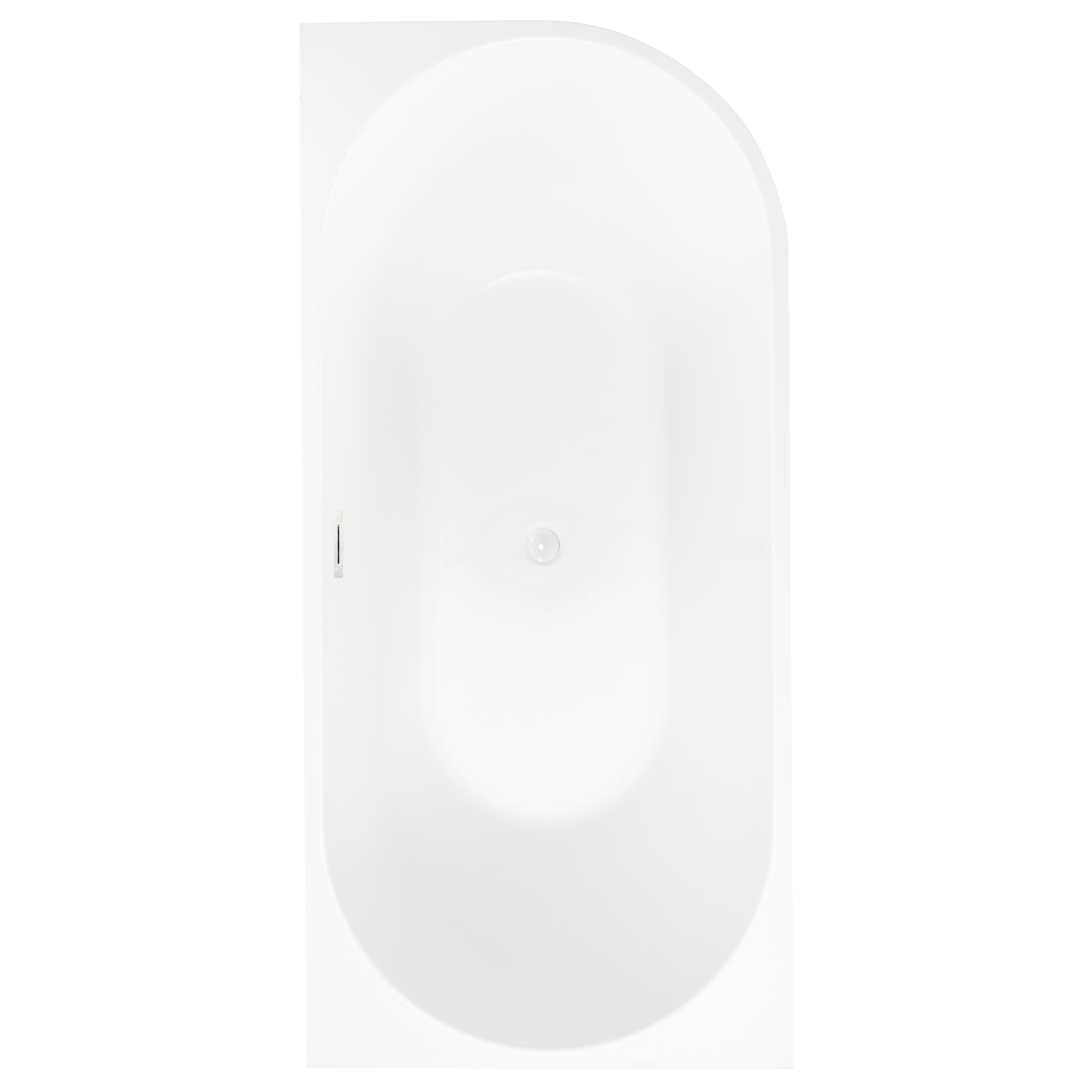 Wanna wolnostojąca przyścienna Pula 170x80 cm lewa biały odpływ Corciano