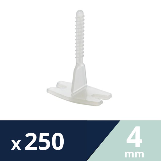 250 croisillons à vis HELIX Clips 4mm - LEVELIT