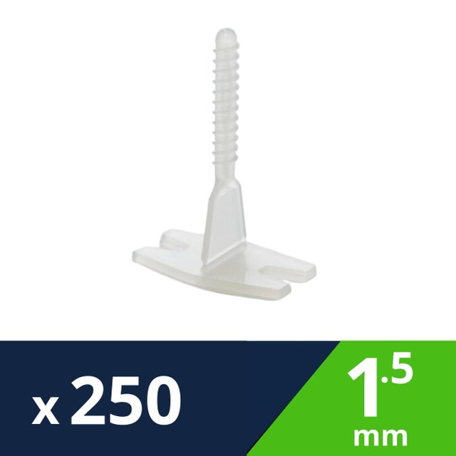 250 croisillons à vis HELIX Clips 1.5mm - LEVELIT