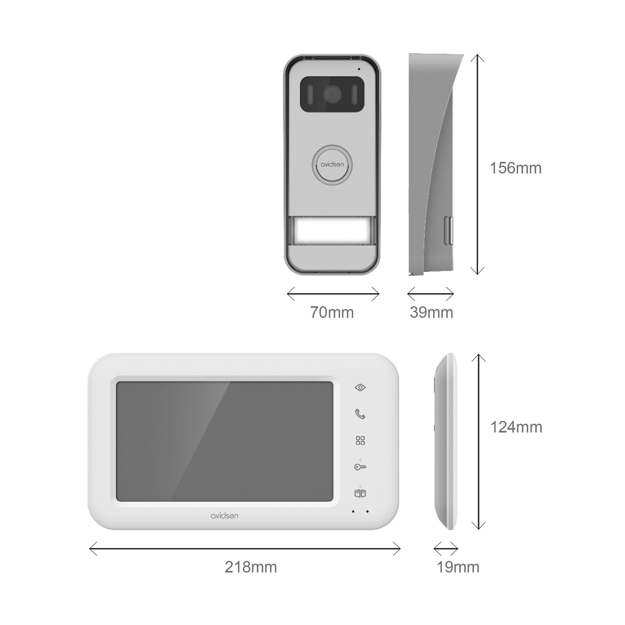 Visiophone filaire connecté 112302, AVIDSEN - 3