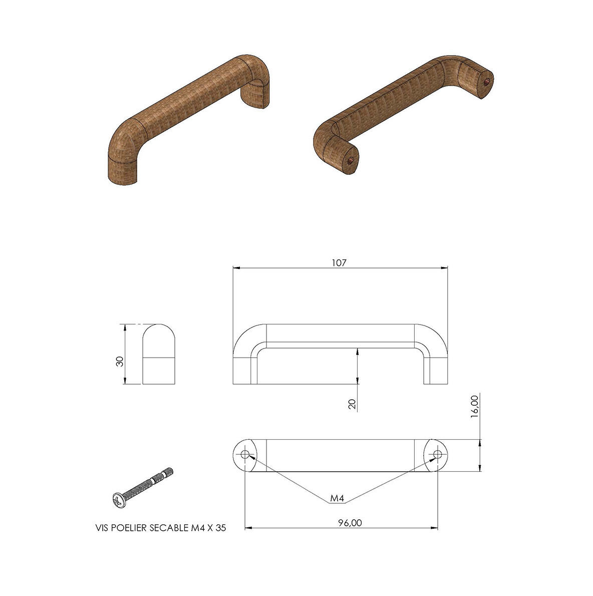 Lot de 2 chaises jardin teck rotin synthétique tressé beige VALERIA | 3