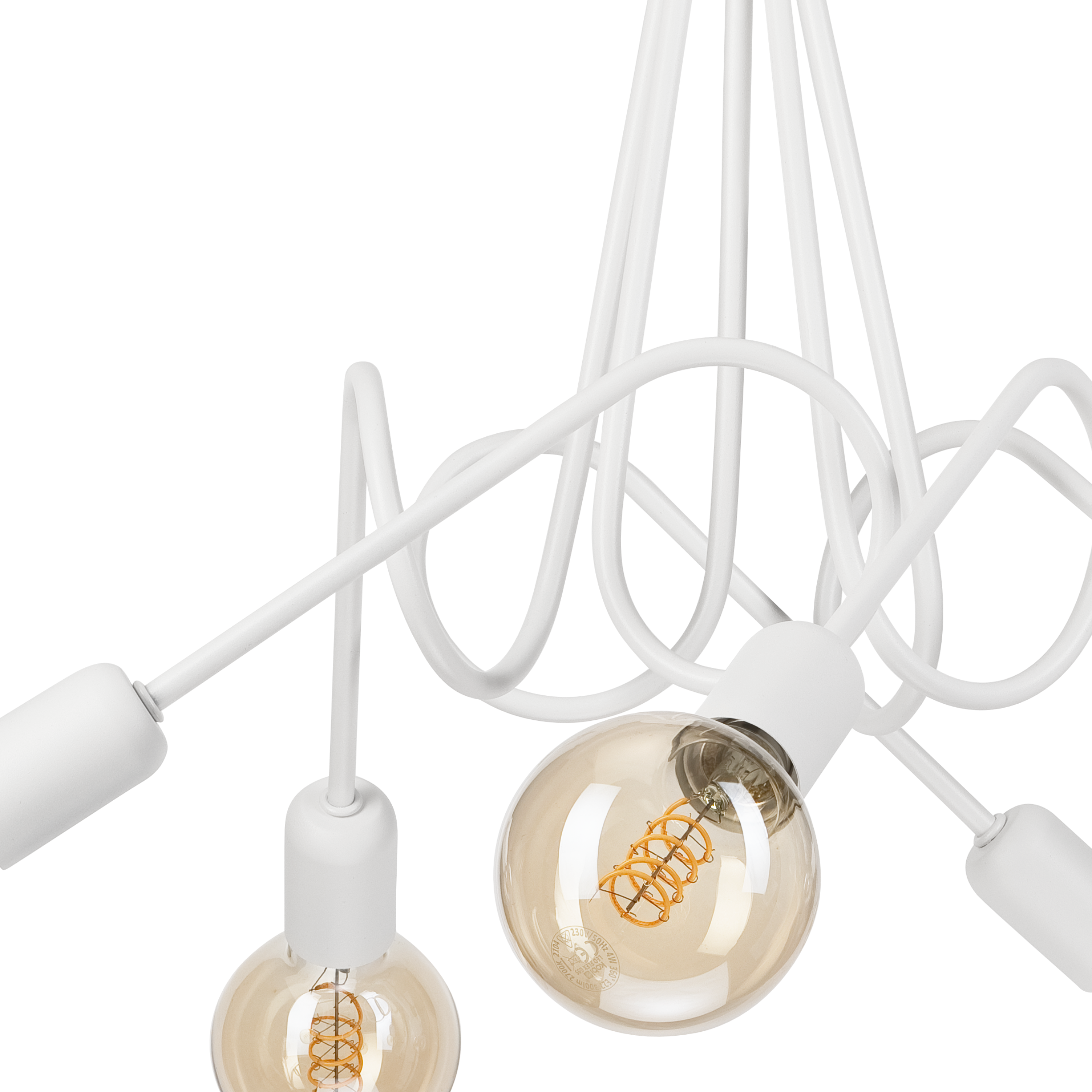 Lampa sufitowa Lizzy biała 5 x E27 Lamkur - 8