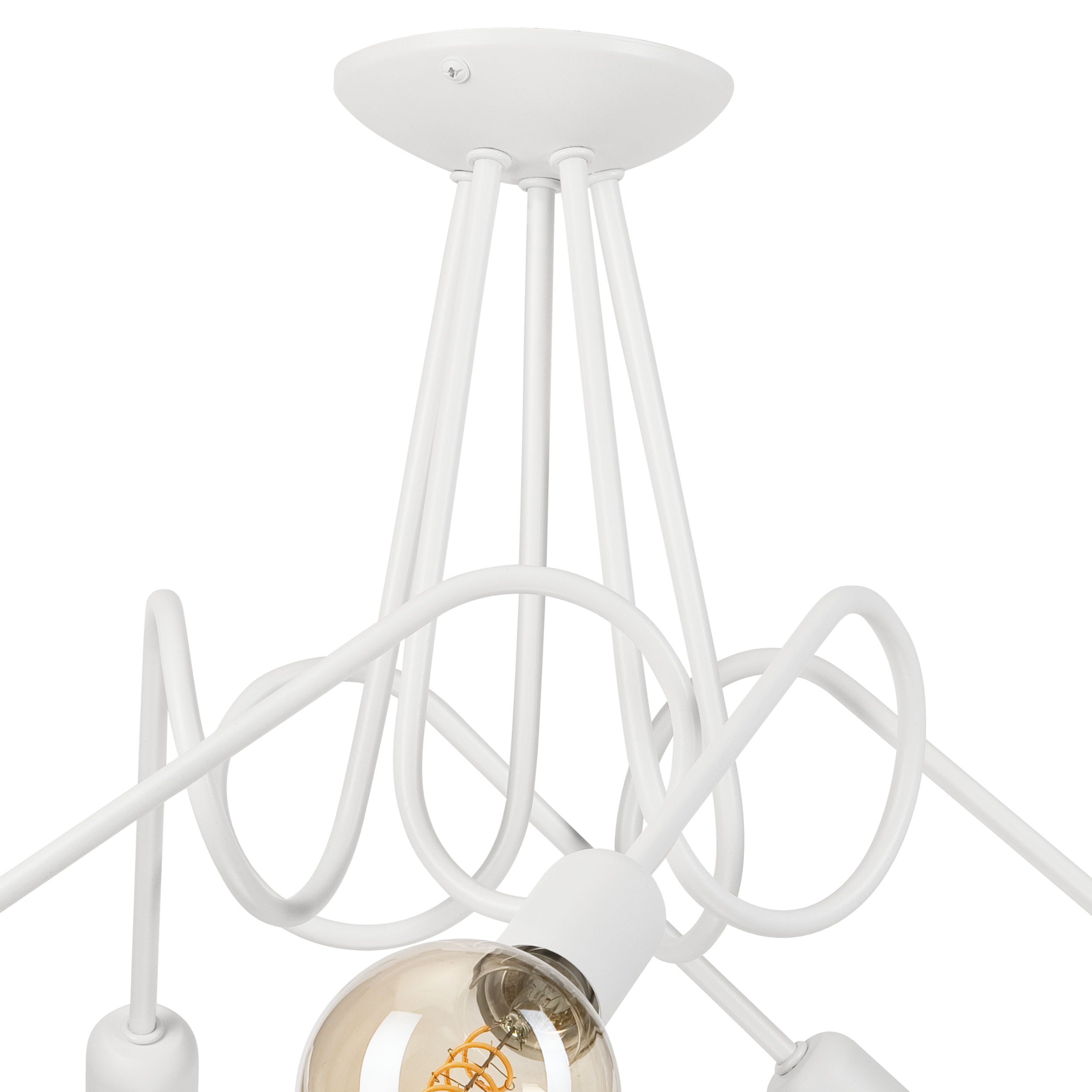 Lampa sufitowa Lizzy biała 5 x E27 Lamkur - 7