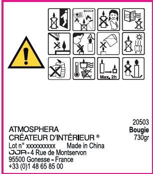 Bougie parfumée Bol martelé, jaune / doré 730g - 2