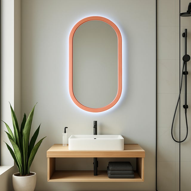 Espejo de baño con luz LED ambiente Sella 50x100cm