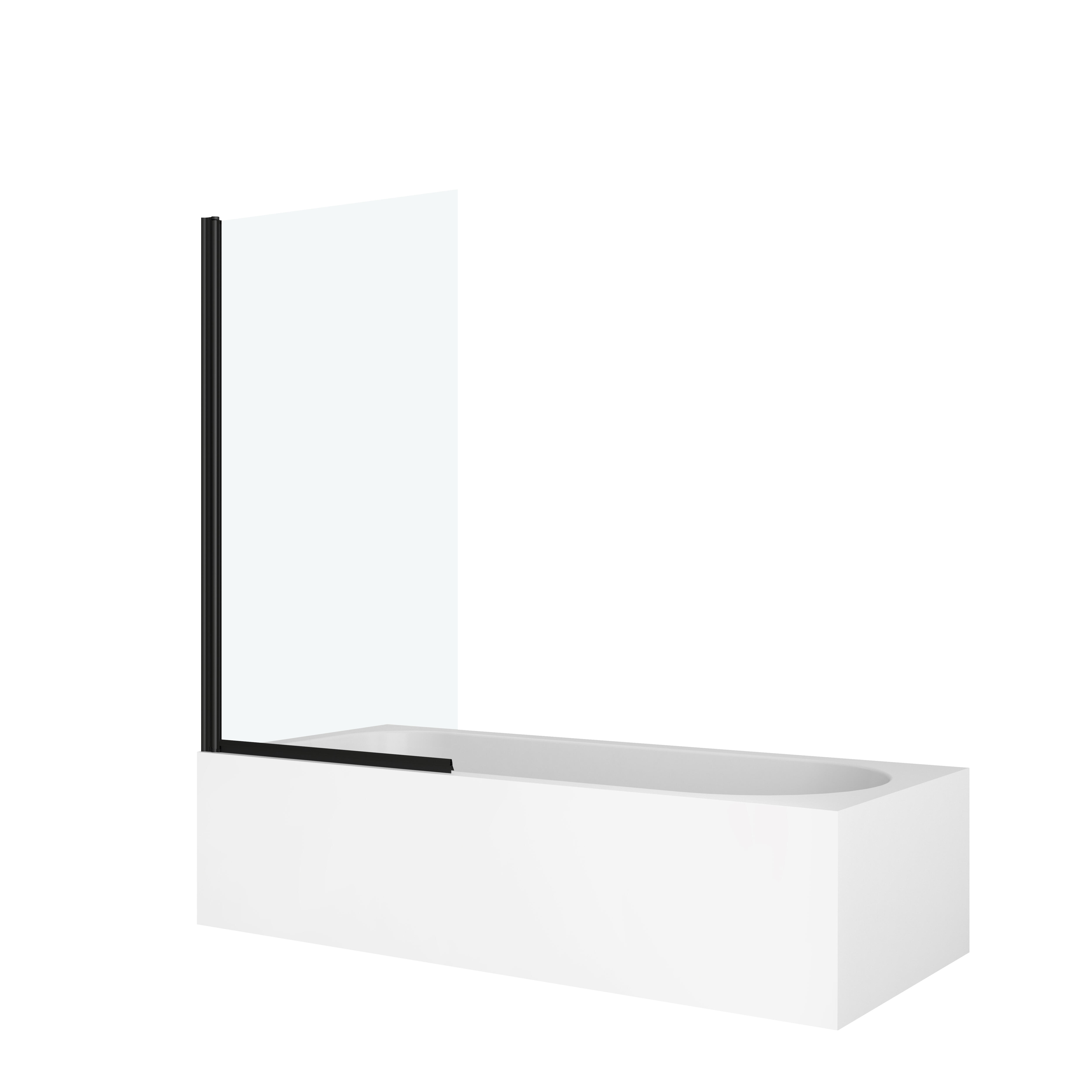 BIOMBO DE BAÑERA ABATIBLE NAVY 85X140CM NEGRO - 3