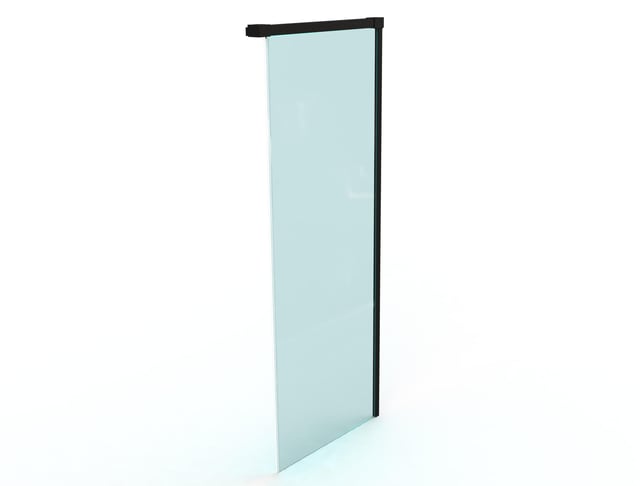 MAMPARA DE DUCHA LATERAL FIJO DUSCHOLUX D0 PRO 80X200CM NEGRO