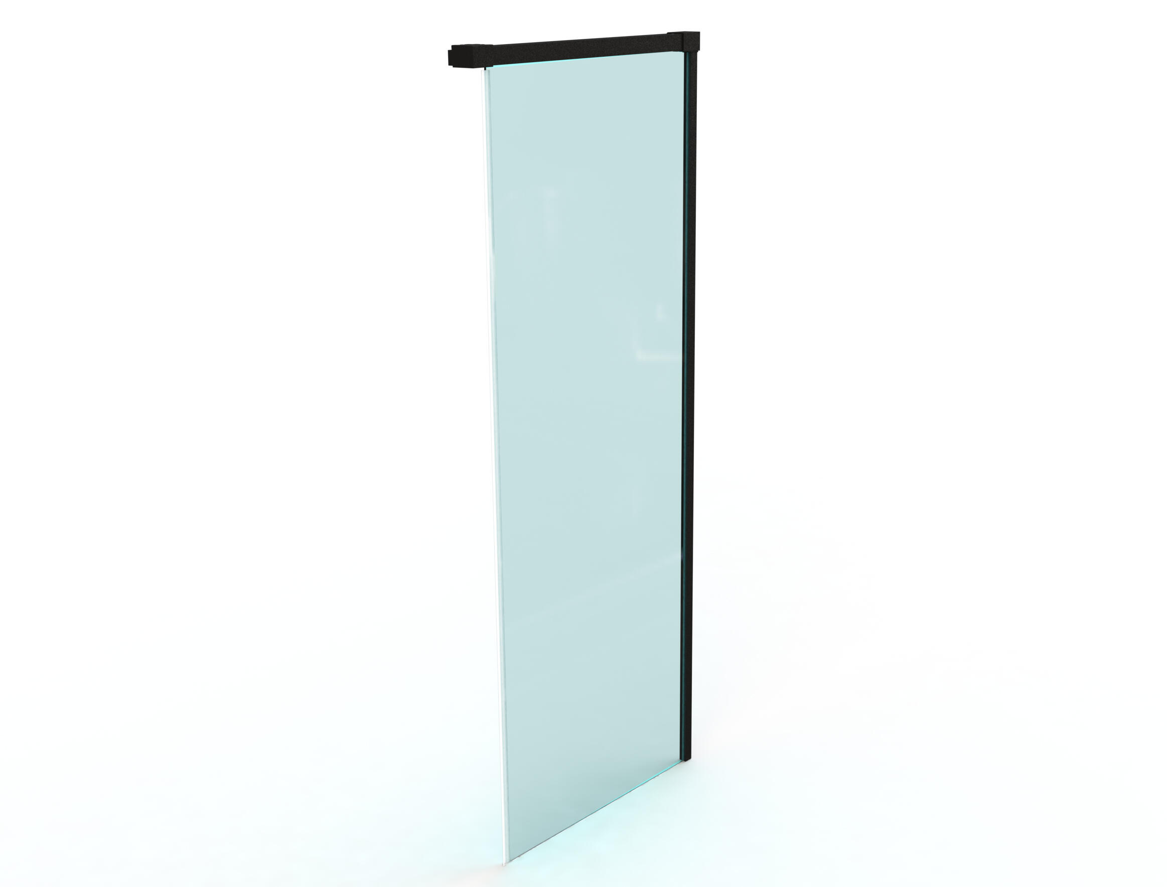 MAMPARA DE DUCHA LATERAL FIJO DUSCHOLUX D0 PRO 90X200CM NEGRO - 2