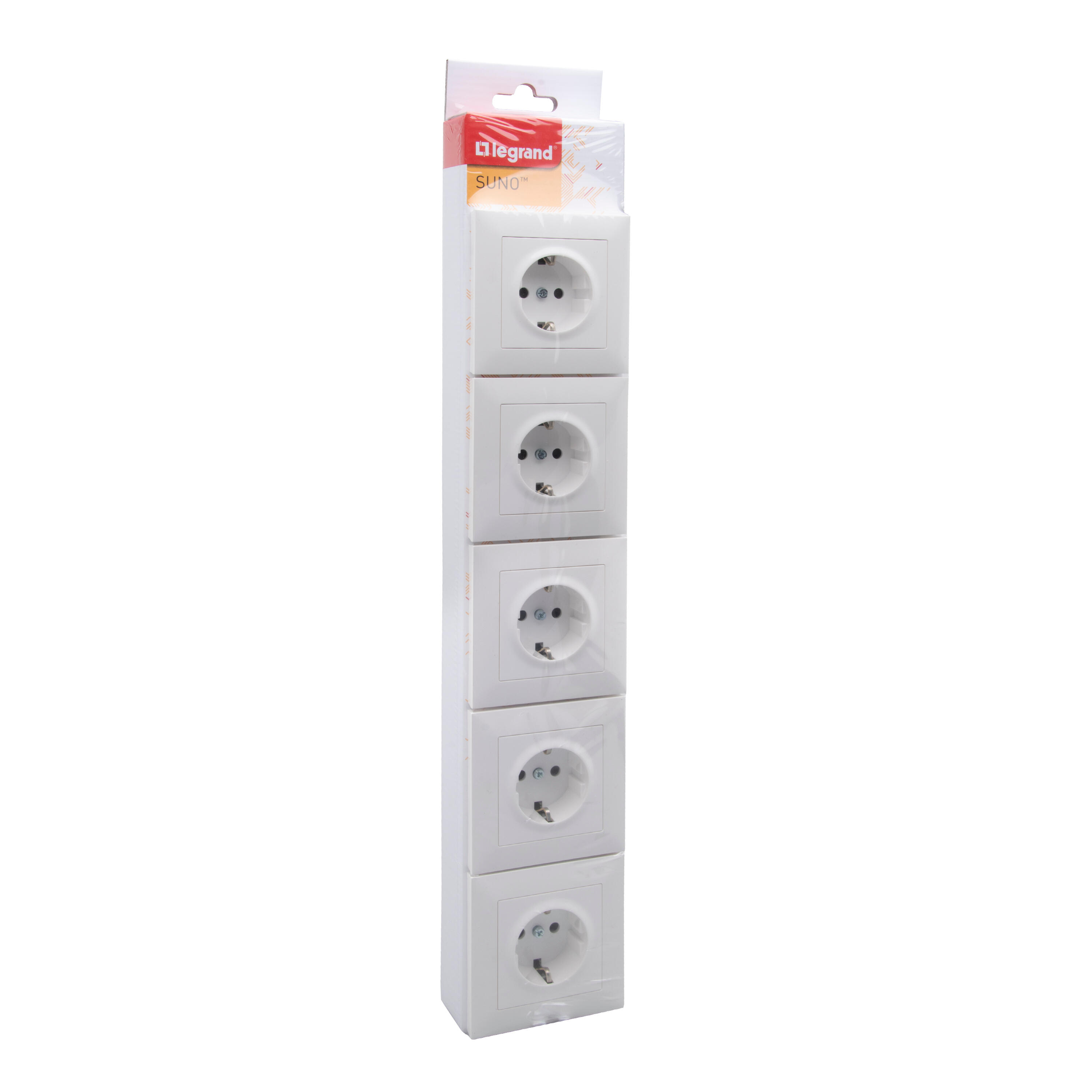 Pack 5 tomadas 2+T  LEGRAND SUNO BRANCO - 3