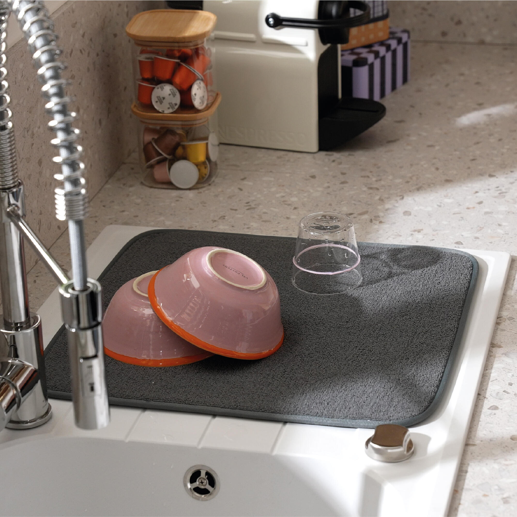 Tapete para louça de microfibra 44,5x42x0,5 cm Delinia Loft - 3