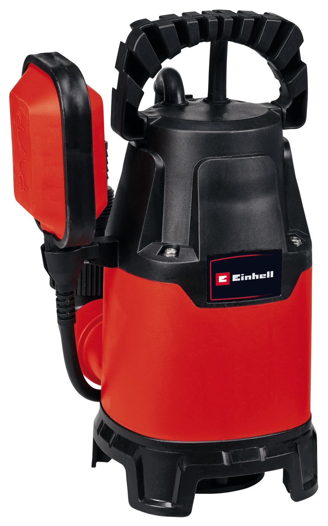 Bomba sumergible einhell de 330 w de potencia y caudal máximo de 9500 l/h
