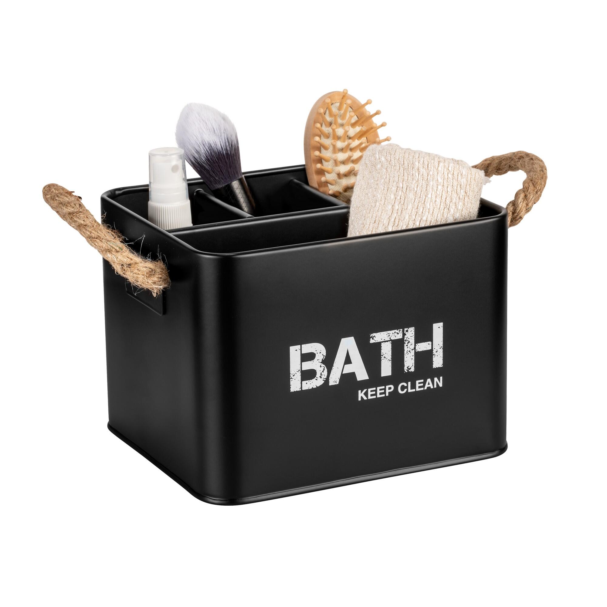 Organizador de almacenamiento negro gara 19x12.5x12.5cm