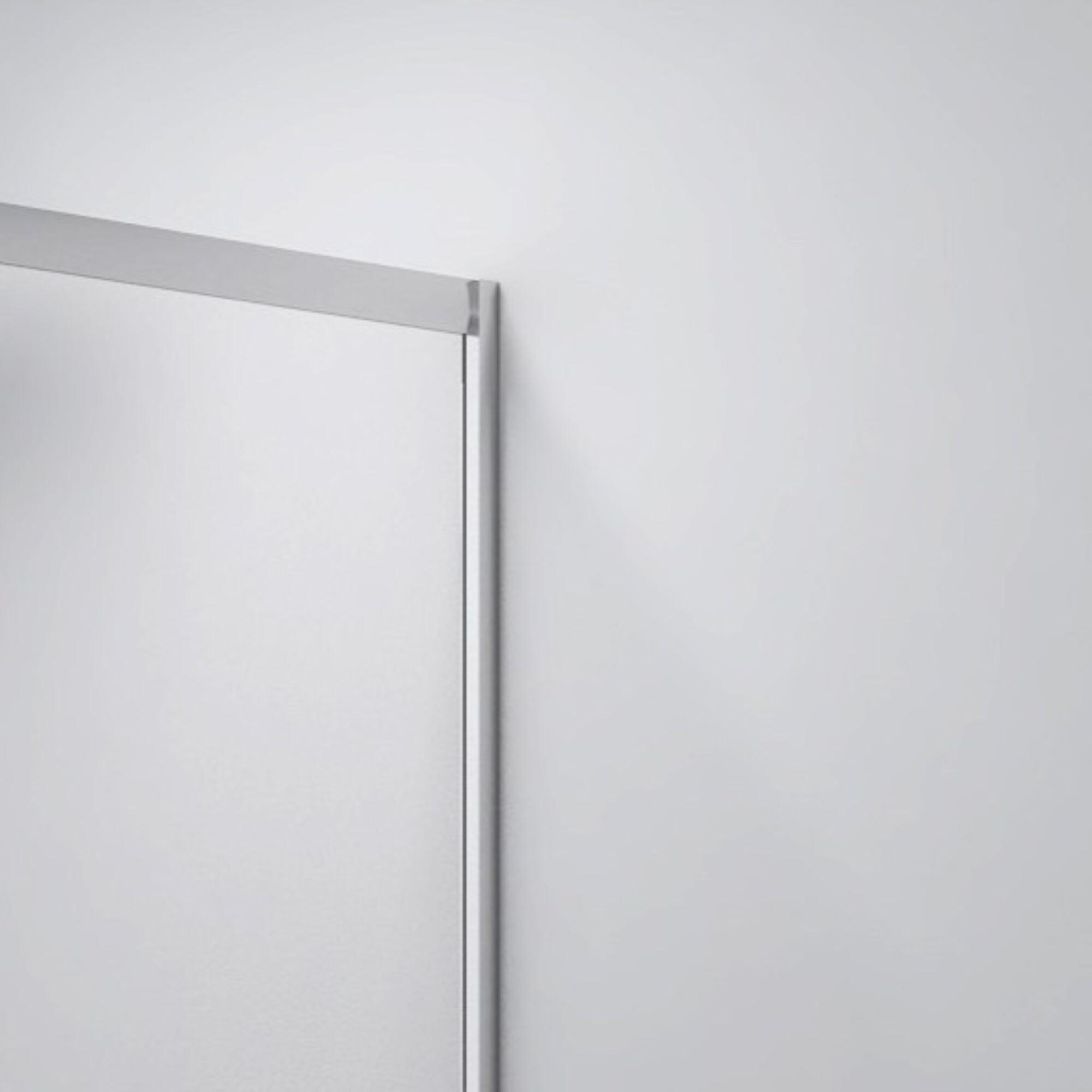 Pannello laterale per box doccia Alba L 68 x H 190cm, Sp. 6 mm vetro vetro senza finitura / trasparente profilo in inox cromato - 3