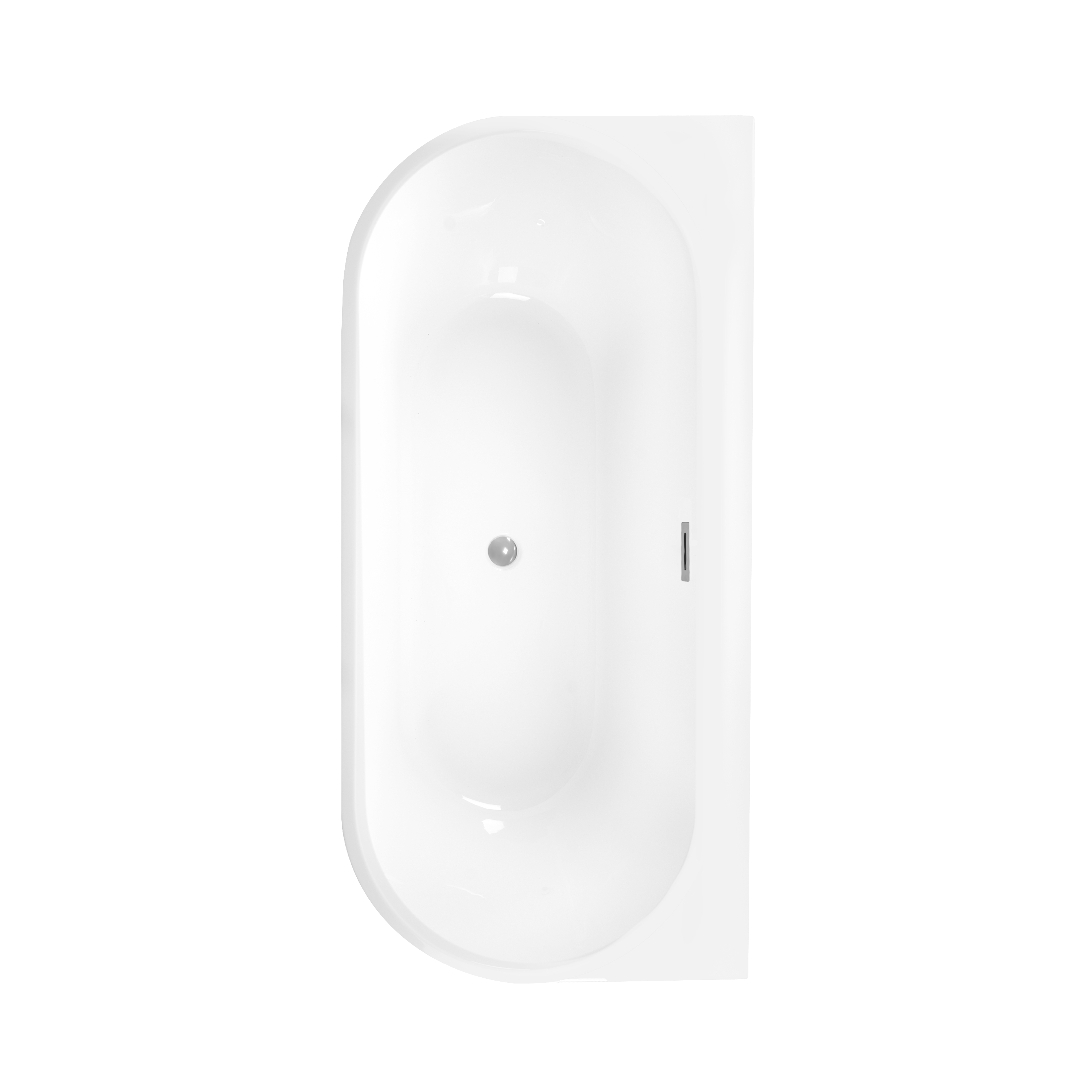 Wanna wolnostojąca przyścienna Pari 170x80 cm chromowany odpływ Corciano