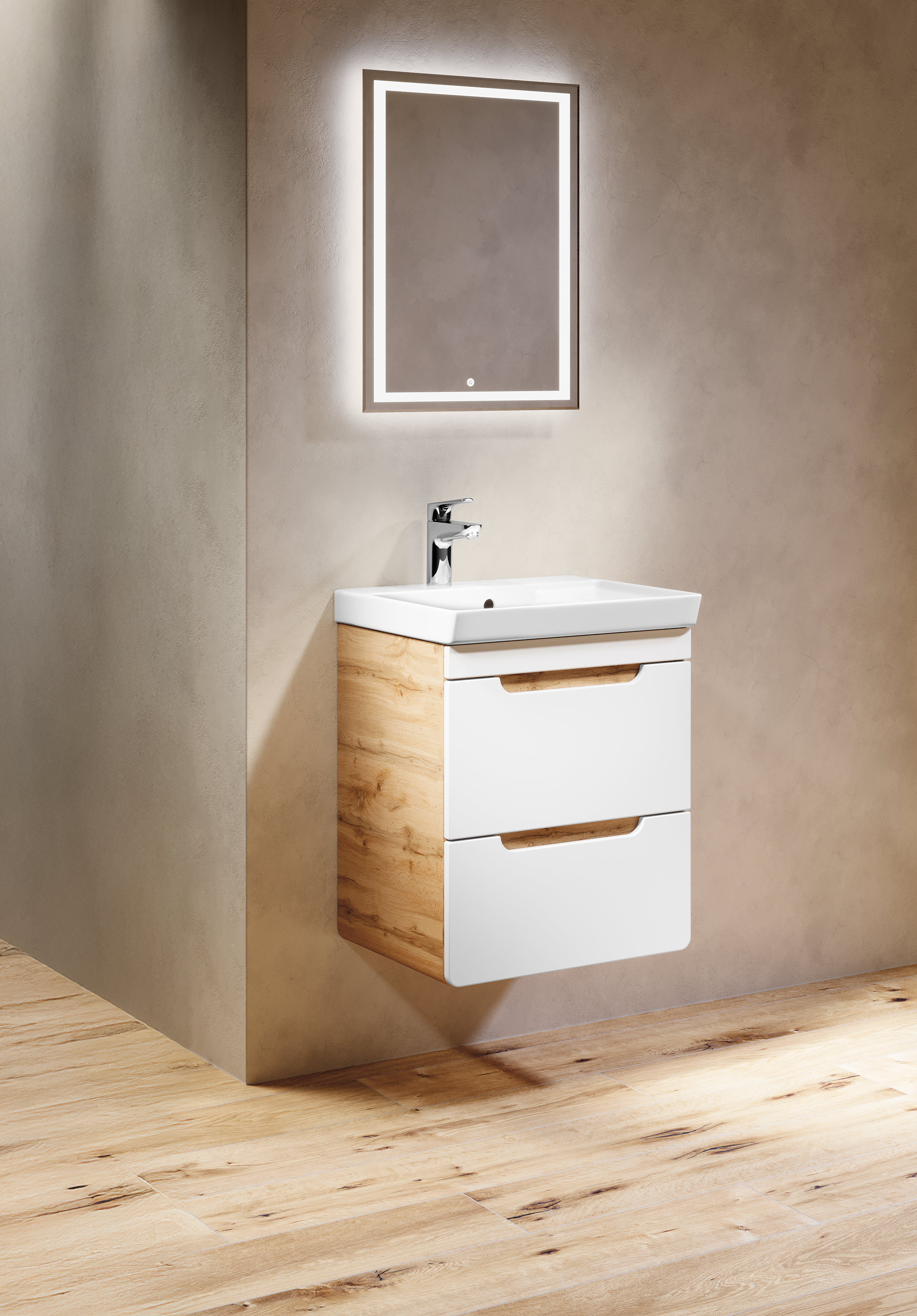 Szafka pod umywalkę Easy Aruba Biała 50 Comad - 2
