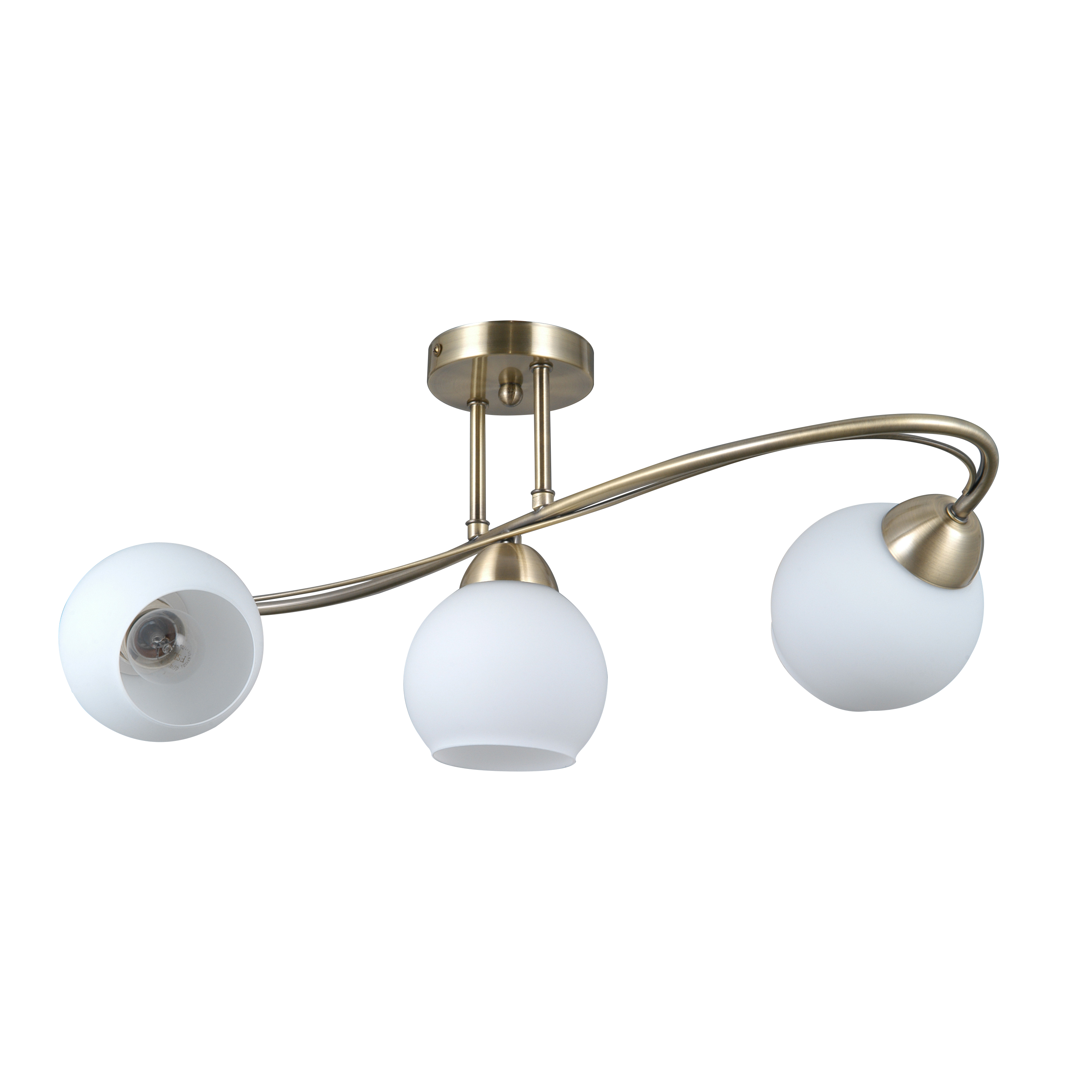 Lampa sufitowa Bevio złota 3 x E27 Italux