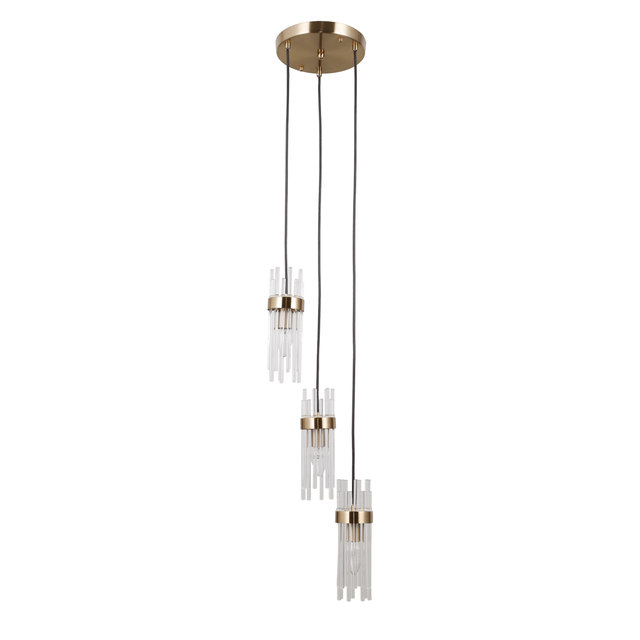 Lampa wisząca Taraso szkło 3 x E14 Italux