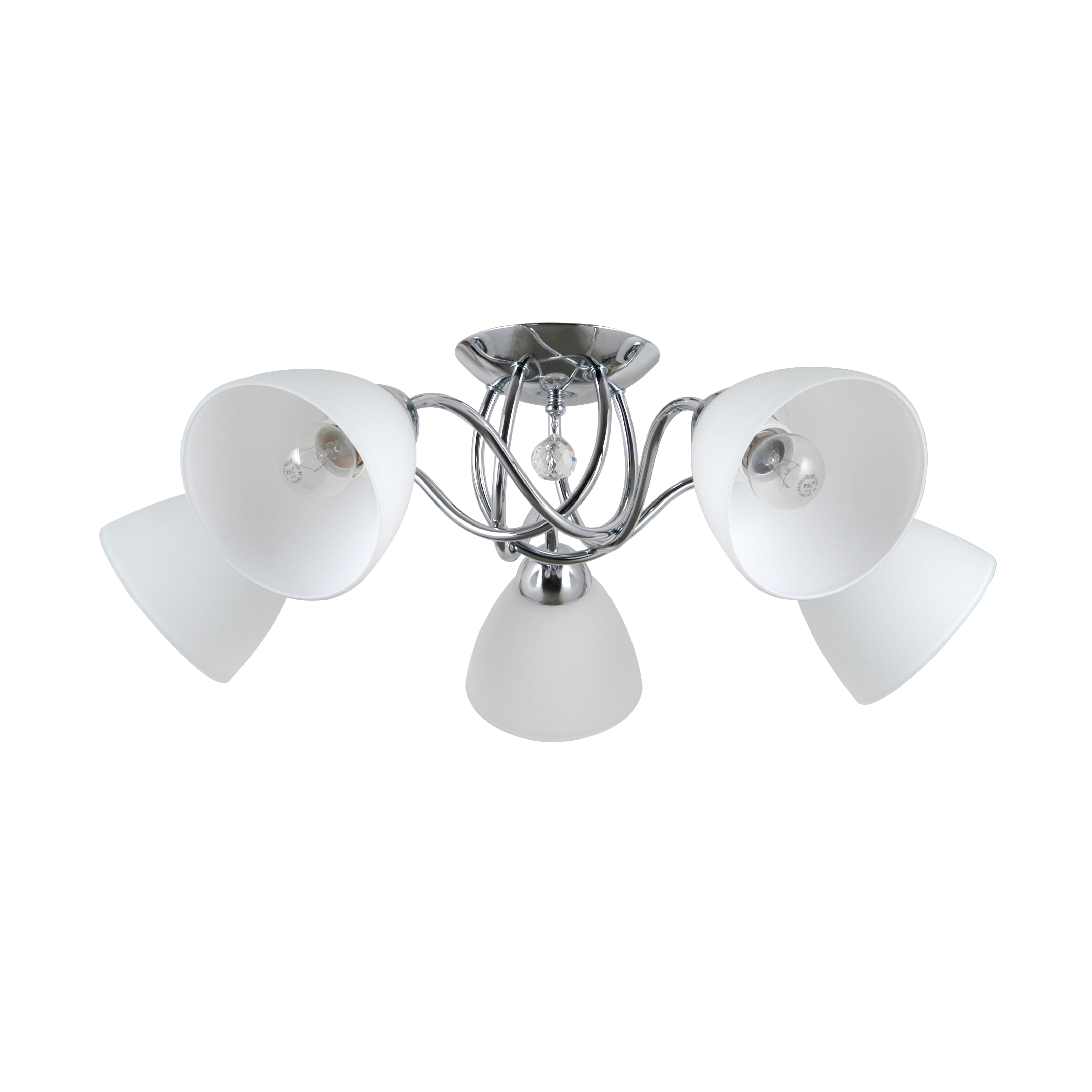 Lampa sufitowa Lugano chrom 5 x E27 Italux
