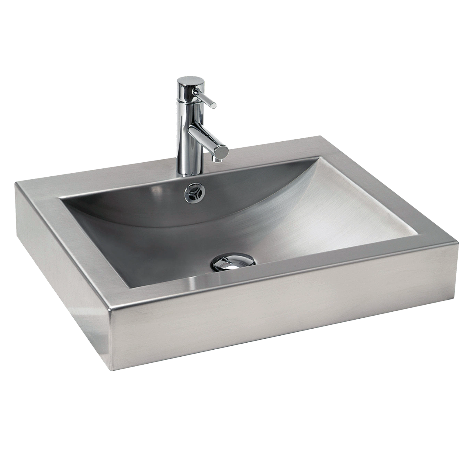Lavabo de sobreponer lp satinado 50x10x45 cm