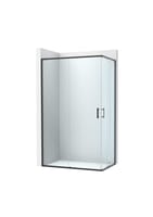 MAMPARA DE DUCHA ANGULAR CORREDERA ROCA VICTORIA PLUS 80cm NEGRA - 3