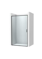 MAMPARA DE DUCHA FRONTAL 100cm. ROCA VICTORIA PLUS NEGRA - 2