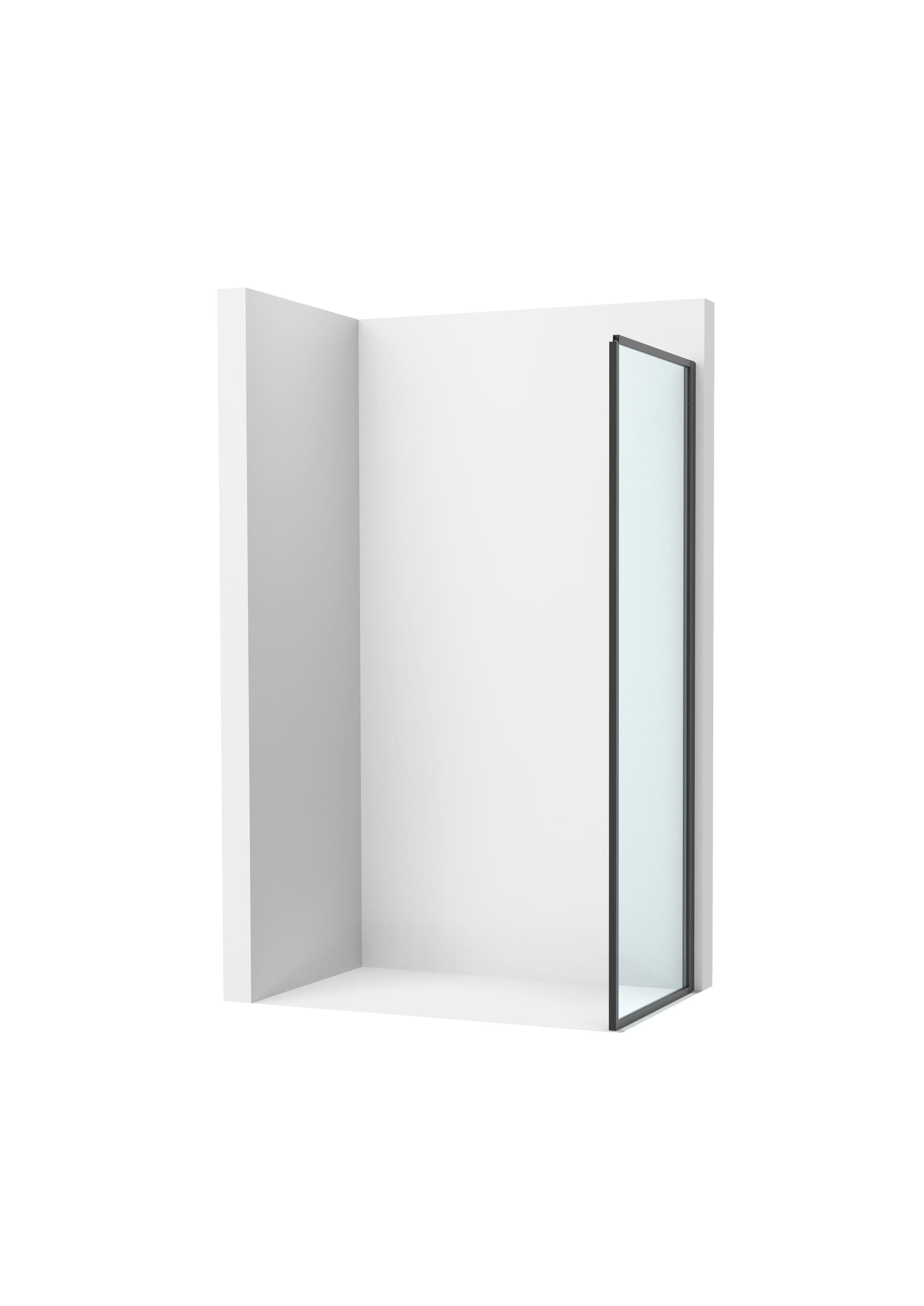 MAMPARA DE DUCHA LATERAL FIJO 80cm. VICTORIA PLUS ROCA NEGRA - 2