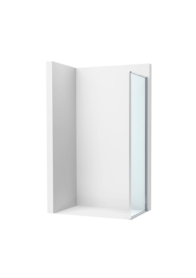 MAMPARA DE DUCHA LATERAL FIJO 80cm. VICTORIA PLUS ROCA PLATA